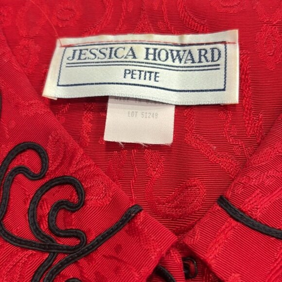 Jessica Howard Embroidered Button-Up Jacket - Picture 4 of 4